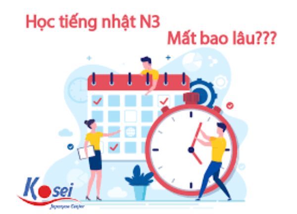 tiếng Nhật N3 học trong bao lâu